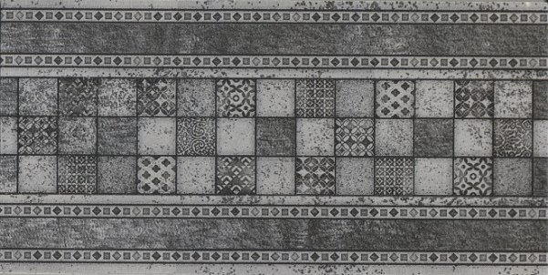 Bremen Stellstufe mit Dekor Anthrazit 15,5*31 SDS Keramik