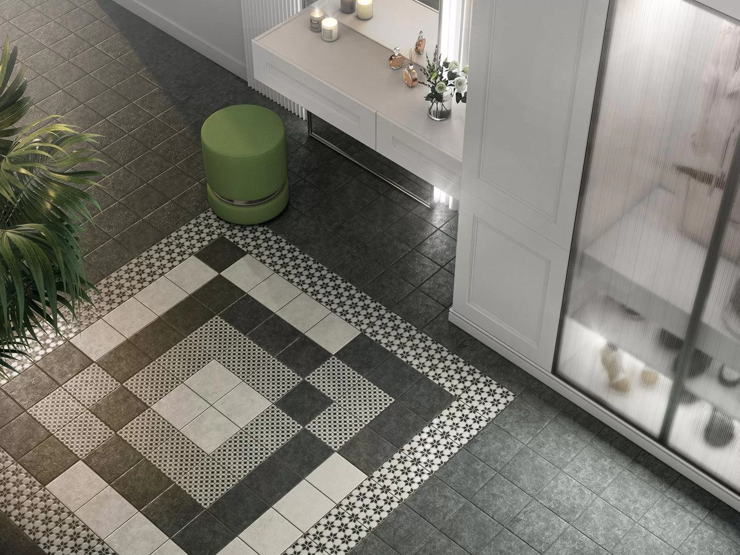VT/A295/SG1544N Декор Фреджио 2 черно-белый 20x20x8 Kerama Marazzi фото 3