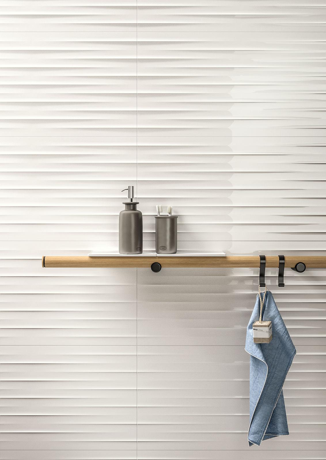 MNGC Color Code Bianco Struttura Move 3D satinato 30x60 MARAZZI Italy