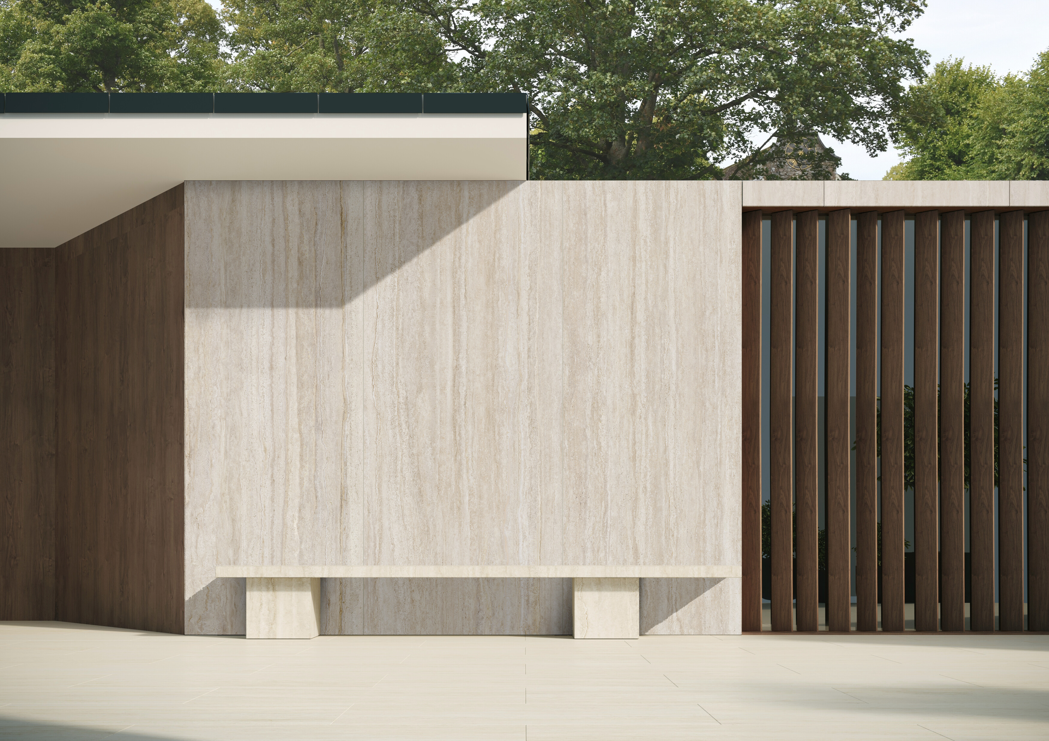 Travertino Noce Rec. 60x120 TAU Ceramica фото 23