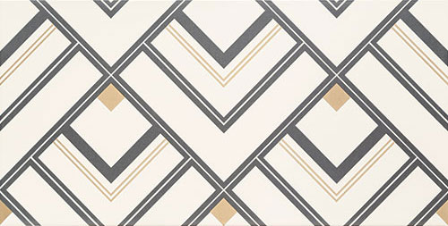 Dekor Bonella white 30.8x60.8 Tubadzin
