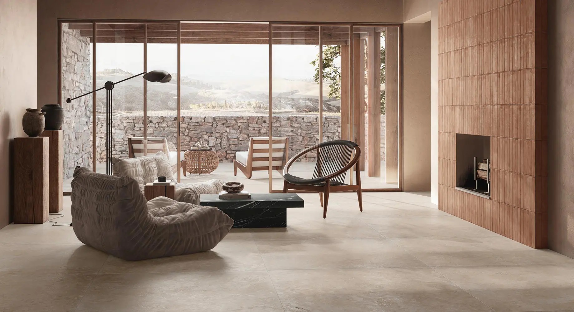 RCA7 Realstone Travertino Vein Bianco Rett 60x120 Ragno Marazzi