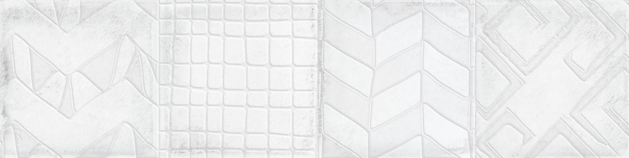 Alchimia Decor White 7,5x30 Cifre