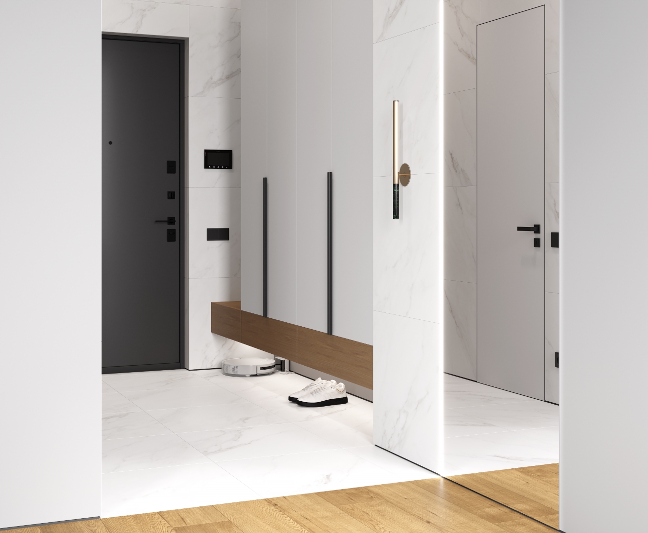 Calacatta Michael белый лаппатированный шайн 60х120 Laparet