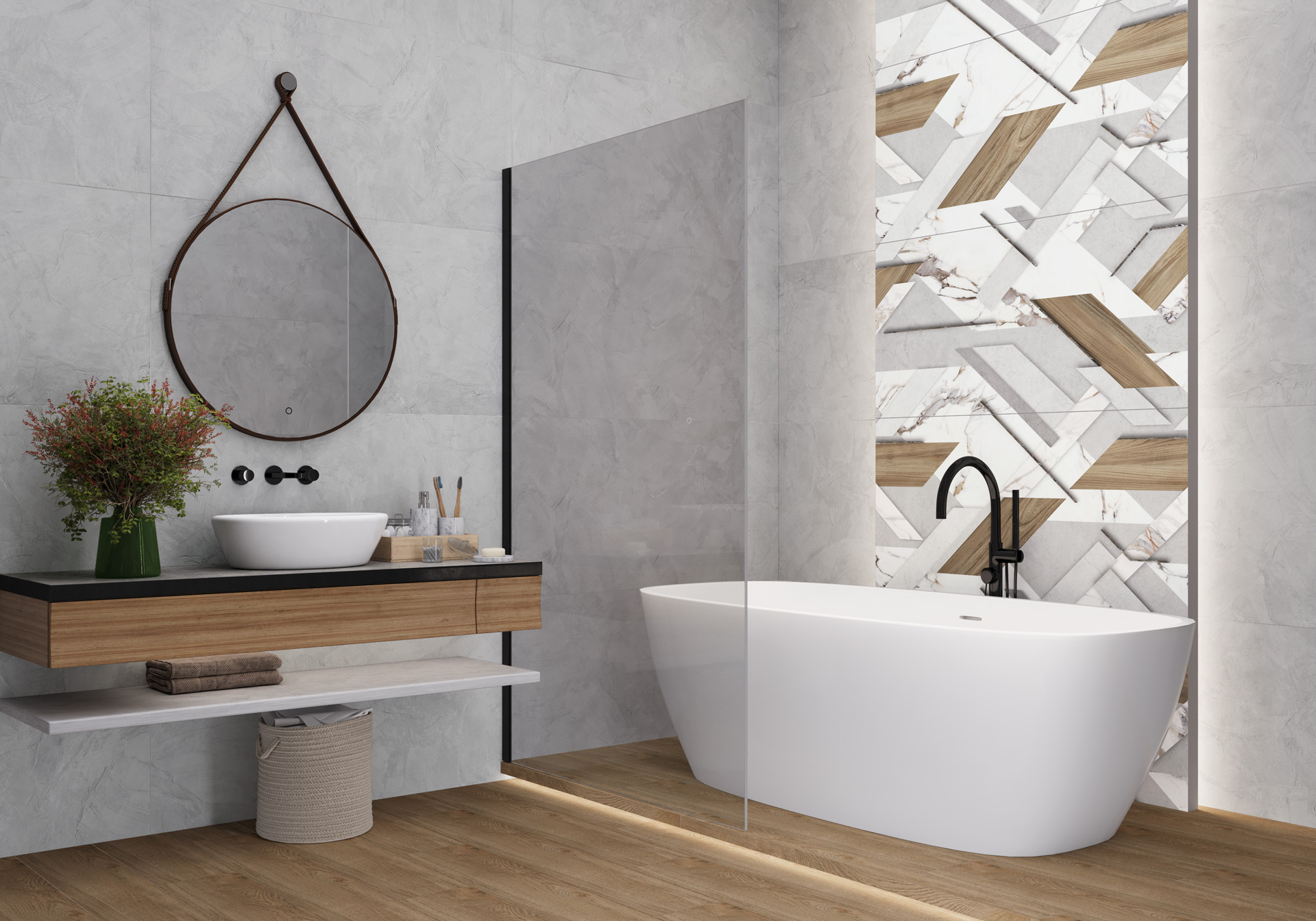 D120243M Loftstyle матовый карвинг 600x1200x9.5 Delacora