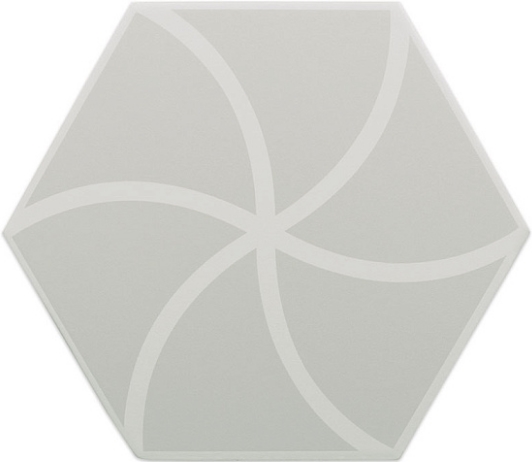 127012 FANCY WAVES GREY R10 20x23 DNA Tiles