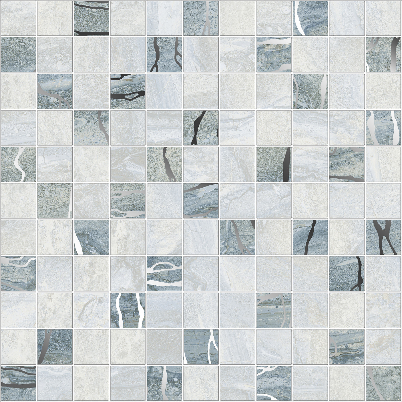 DW7CRT01 Mosaic Crystal 30.5x30.5 Delacora