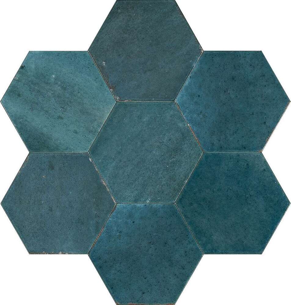 MFFF Lume Blue Lux Esagona 21x18.2 MARAZZI Italy