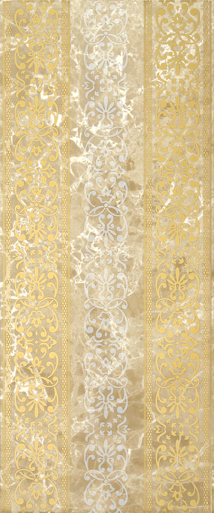 Bohemia beige decor 01 25x60 Gracia Ceramica