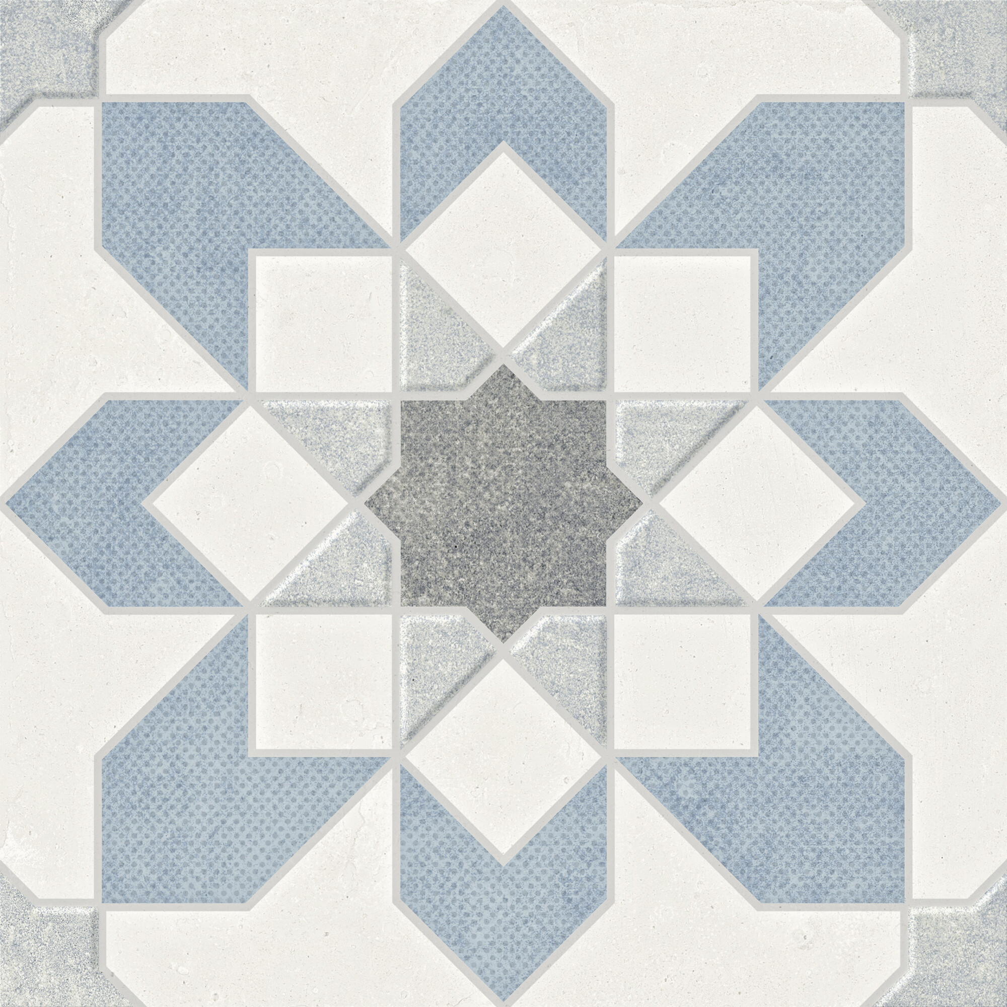 39600 Doha Blue Flower SP/22,3 22,3x22,3 Harmony