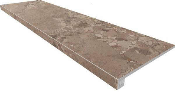 OM03 Oceanmist неполированный 33x120+ Подступенок (14.5x120)) Ametis by Estima
