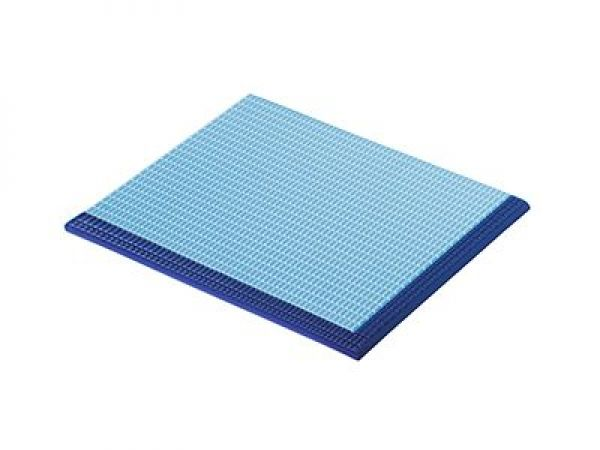 28271-Left Противоскользящая ступень с сетчатой поверхностью Cobalt-Light Blue 25х30 Serapool
