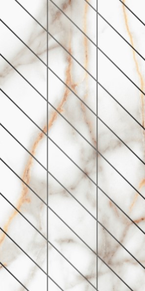Фальшмозаика SM03 Supreme Corner полированный левый 29,8x59,8x1.0 Ametis by Estima
