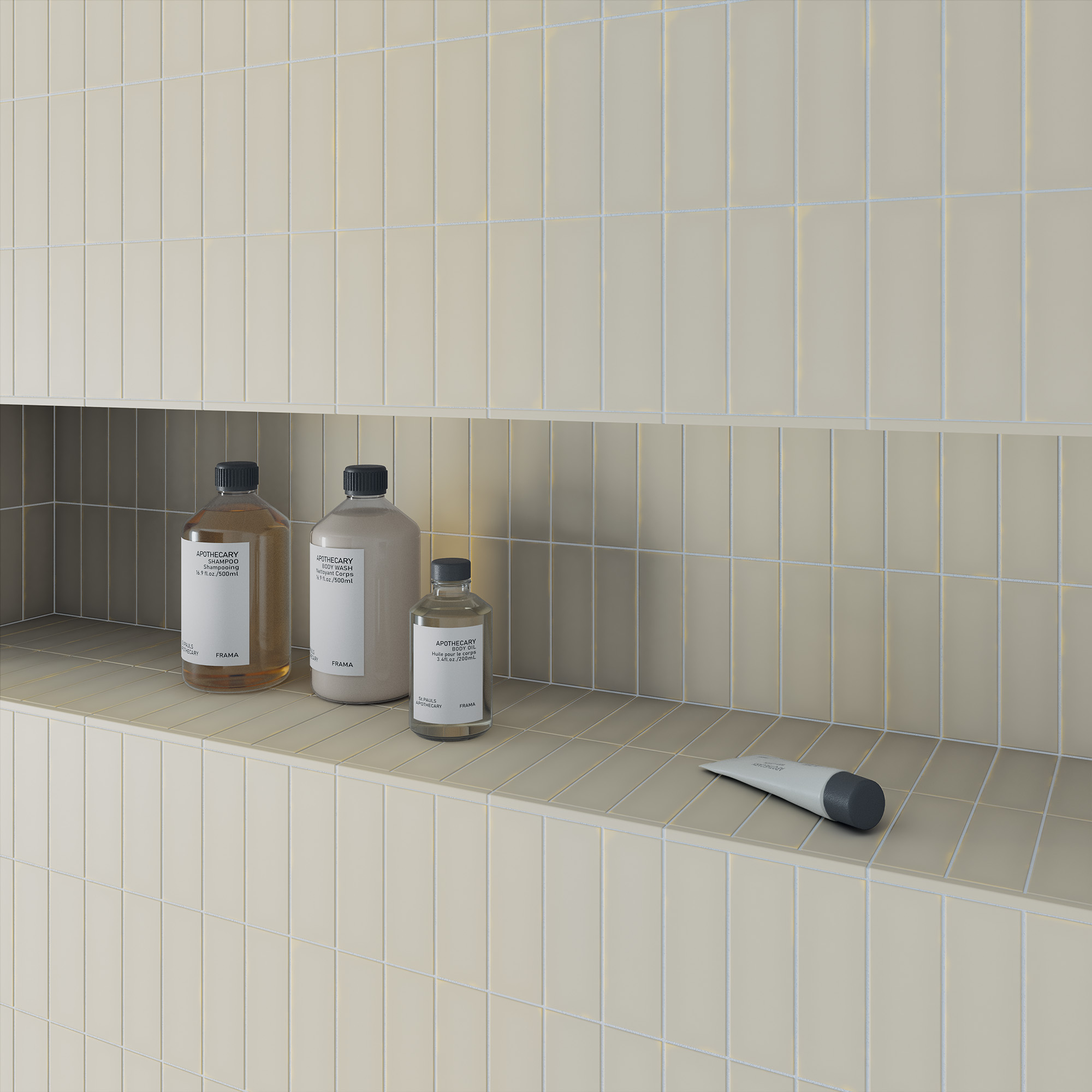 134436 Chalk Ice Grey 4x12.5 DNA Tiles фото 14