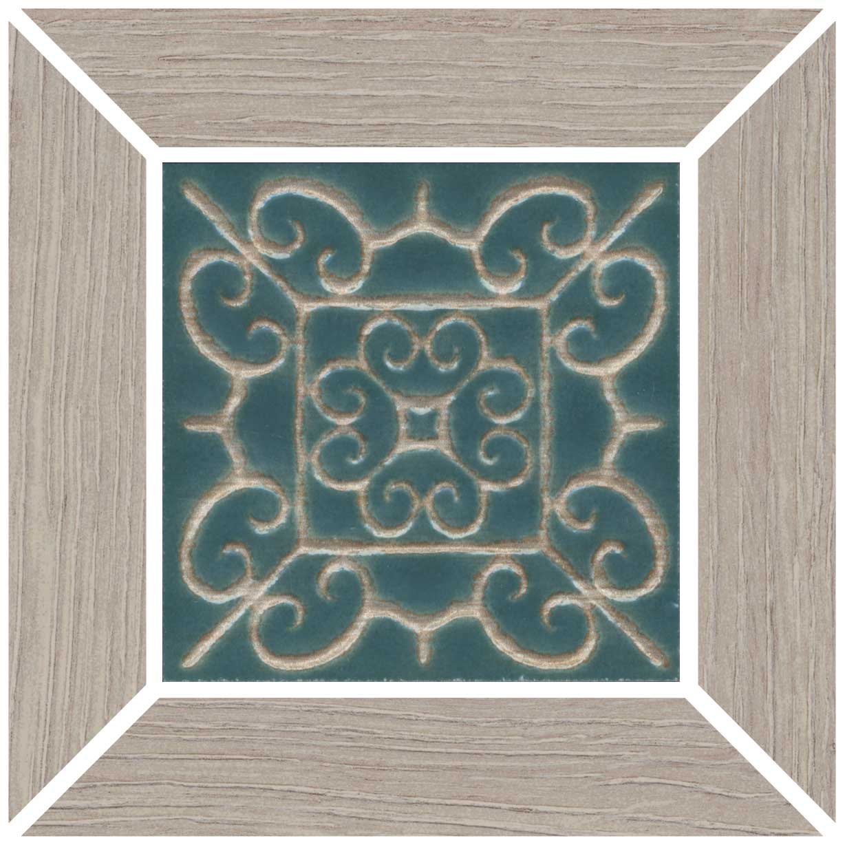 ID152 Вставка Тровазо наборный серый матовый 13x13x0,9 Kerama Marazzi