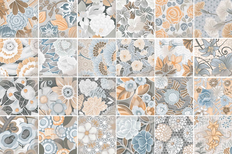 Flore Gris 20x20 (микс) VIVES