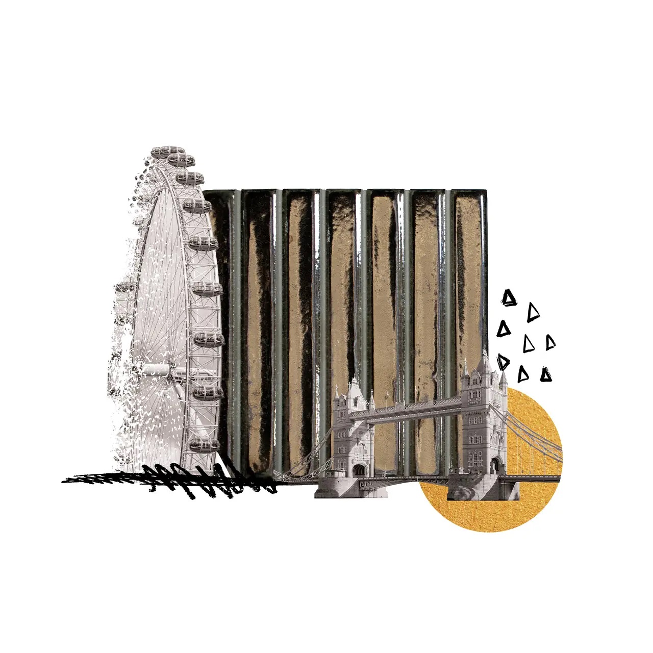 134904 London Calling Bars Silver 11.6x11.6 WOW фото 18