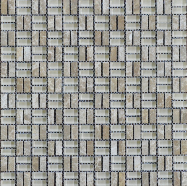 CS 056 Камень и стекло 30x30 (чип 1x2.3) TonoMosaic