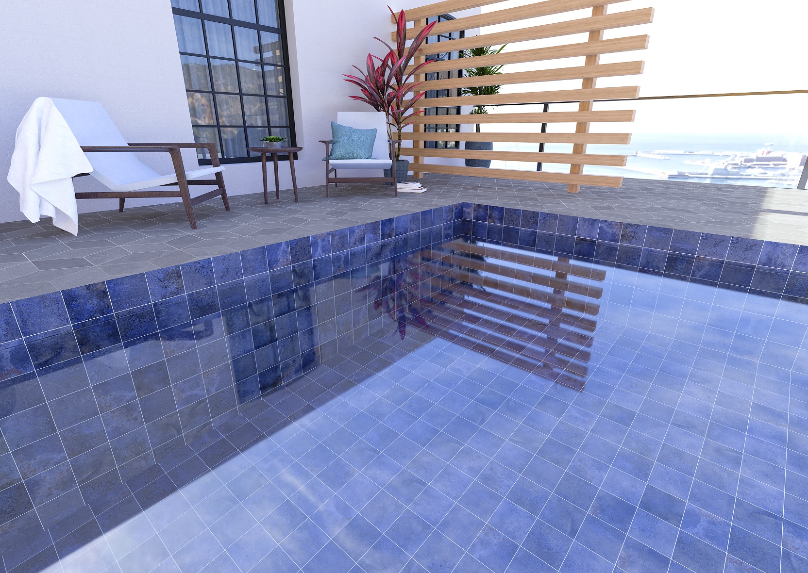 Bali 5446 Turquoise R12/C3 225x225x8,8 Kerastep фото 3