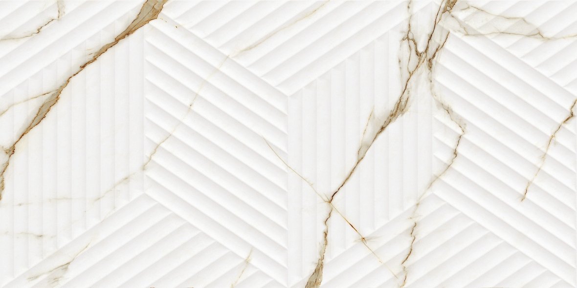 LE63063A-F53 Bianco Carrara Oro Cubo Rectificado 30х60 Artecera