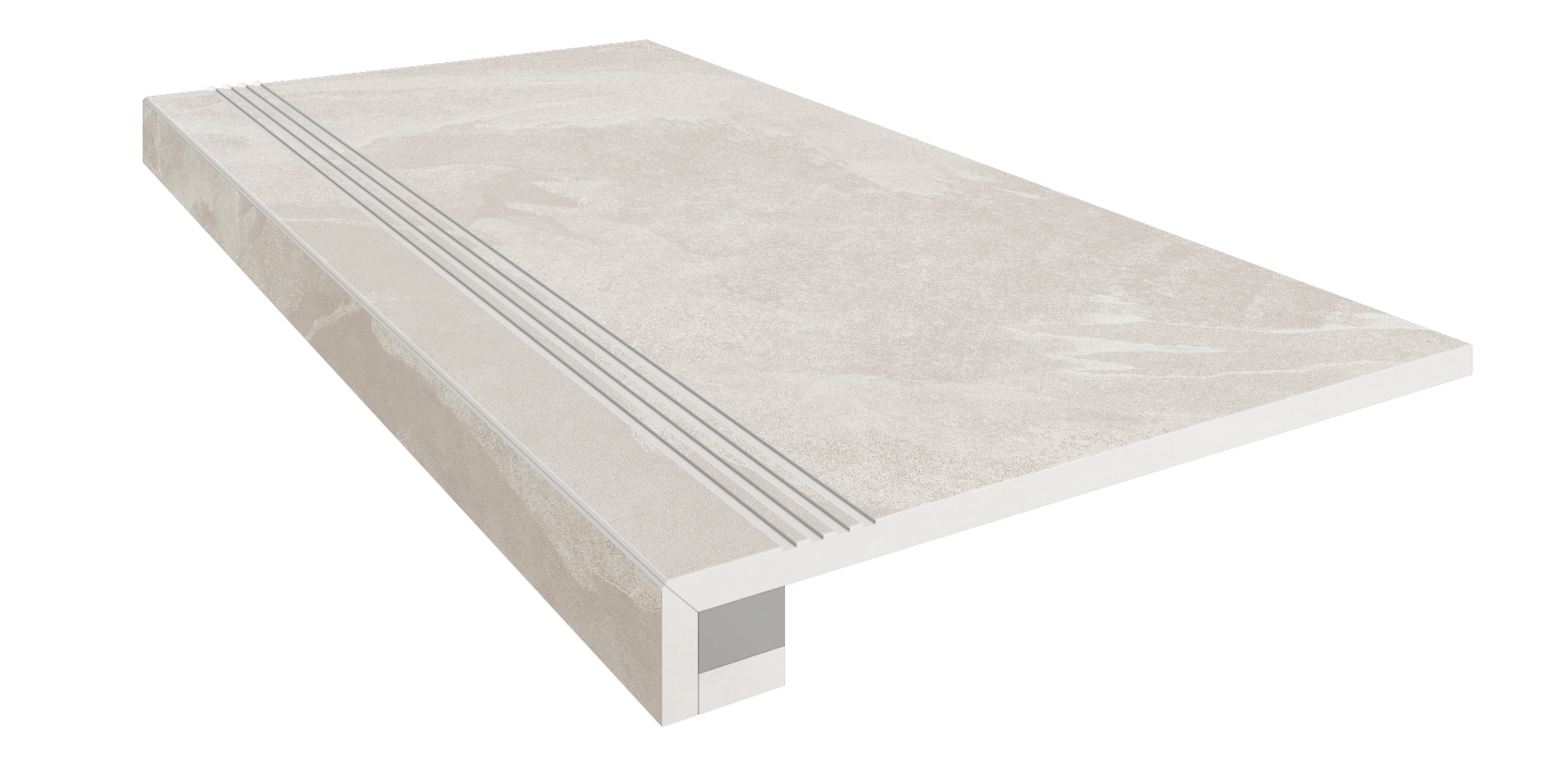 Комплект Ступень TE00 Terra 33x120 неполированная с бортиком + Подступенок 14.5x120 Estima