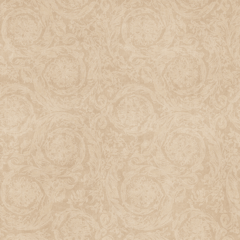 0021763 Barocco Velvet Beige Nat Rett 120x120 Versace (Gardenia Orchidea)
