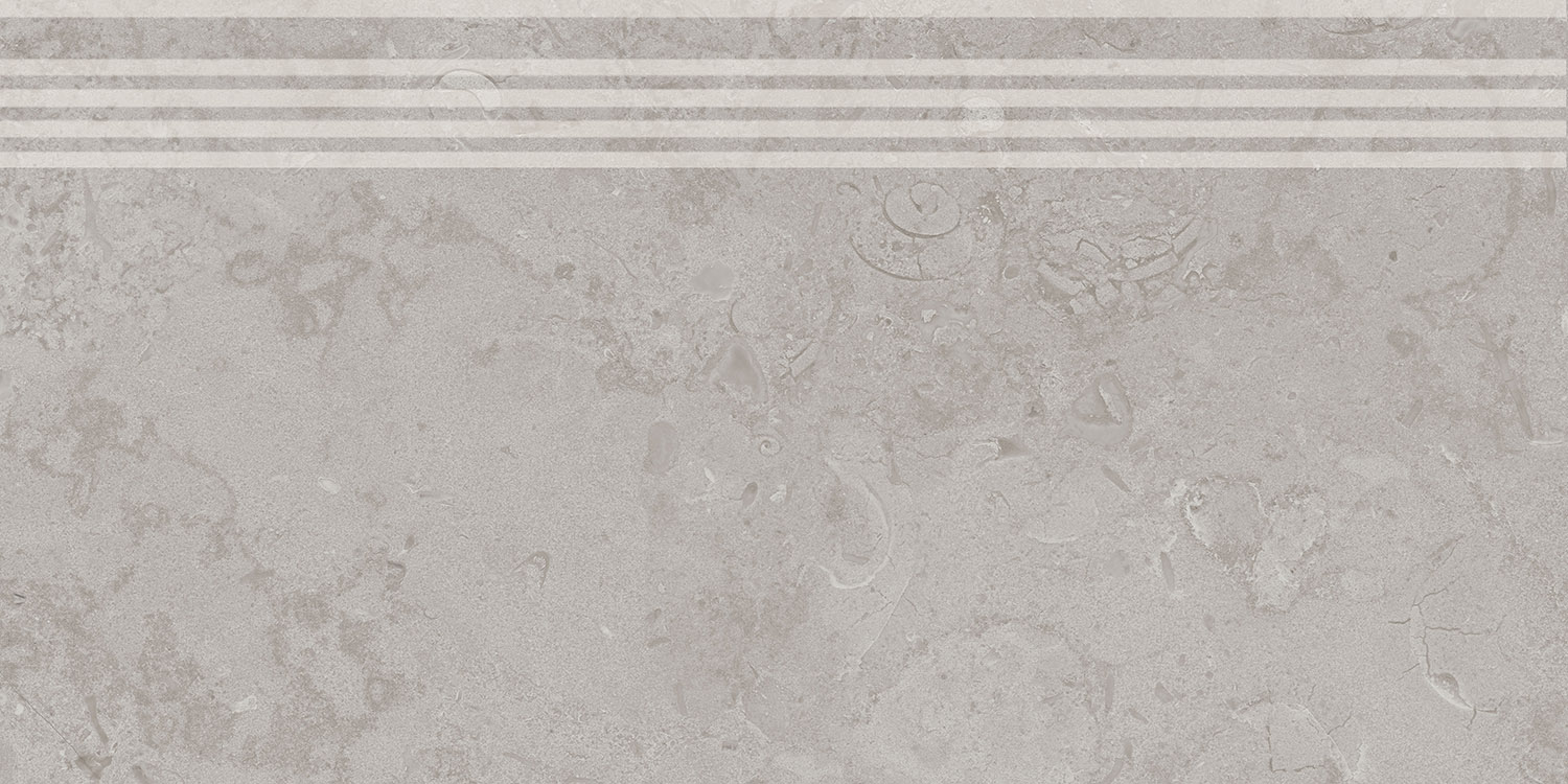 DD205200R/GR Ступень Про Лаймстоун серый натуральный обрезной R10 60х30 Kerama Marazzi