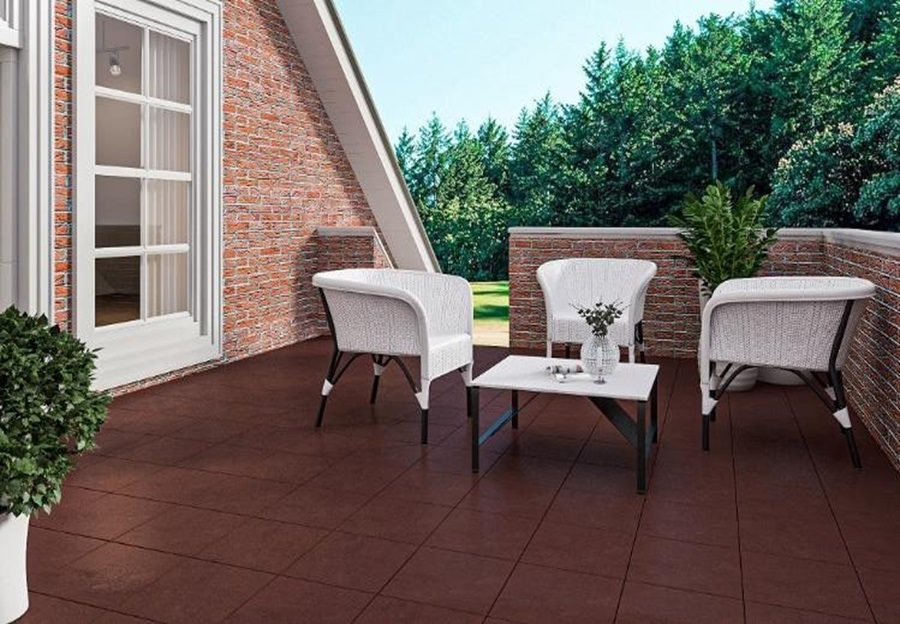 Вишня накат Скала 320x320x14 Натуральный Клинкер фото 4