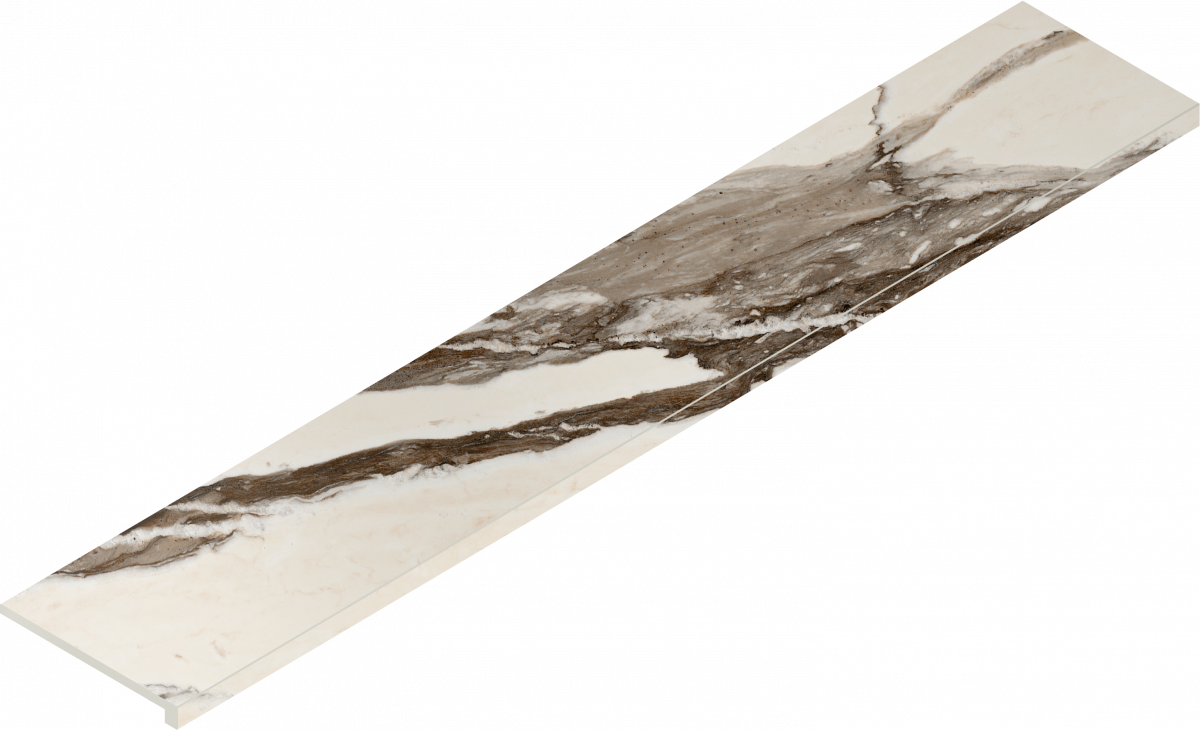 620070002785 Avantgarde Calacatta Warm Scalino Frontale 33x160 Italon
