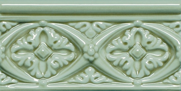 ADMO4005 Relieve Bizantino C/C Verde Claro 7.5X15 Adex