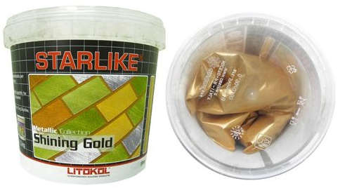 SHINING GOLD Добавка ярко-золотого цвета для STARLIKE 100 г LITOKOL