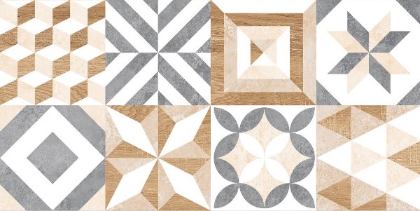 GT129VG Marmaris Белый пэчворк 50x25 Global Tile