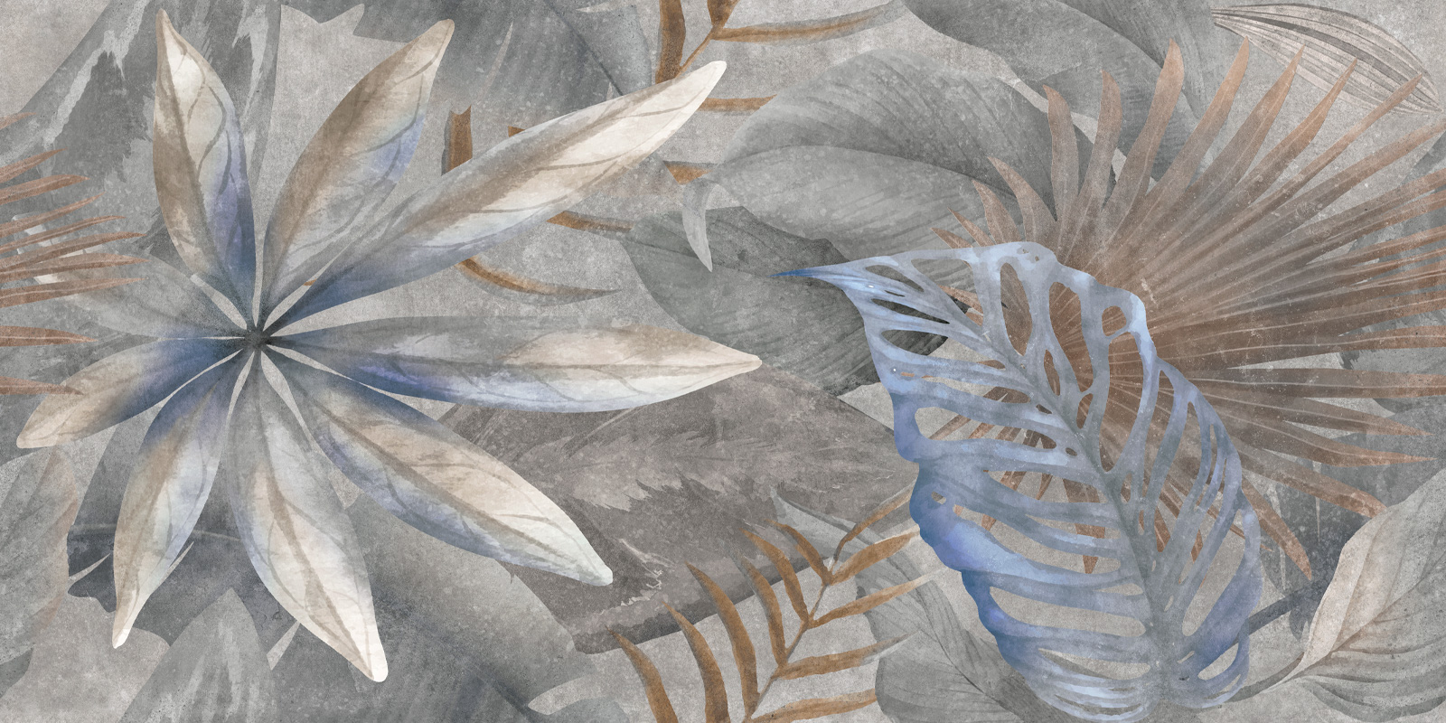 D120240G Bahamas Floristry Dark матовый граниль 600x1200x9.5 New Trend