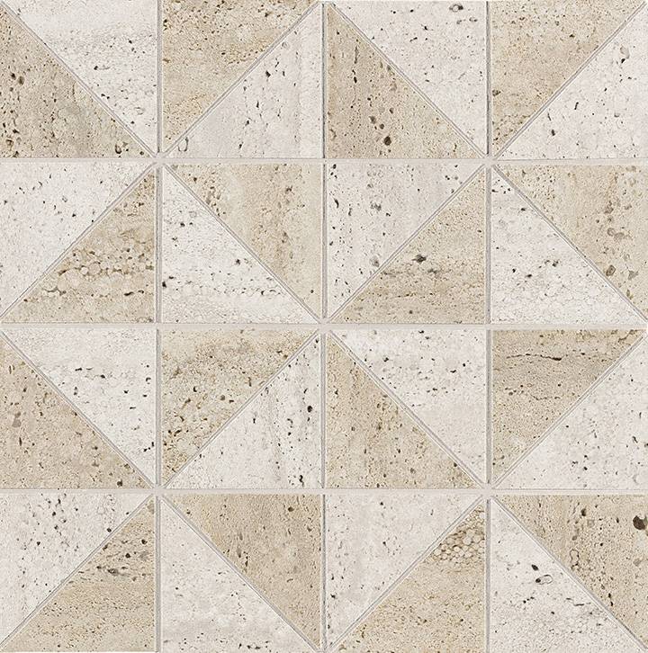 fTQS Materia Classica Beige Bianco Icon B Mosaico 30x30 FAP Ceramiche