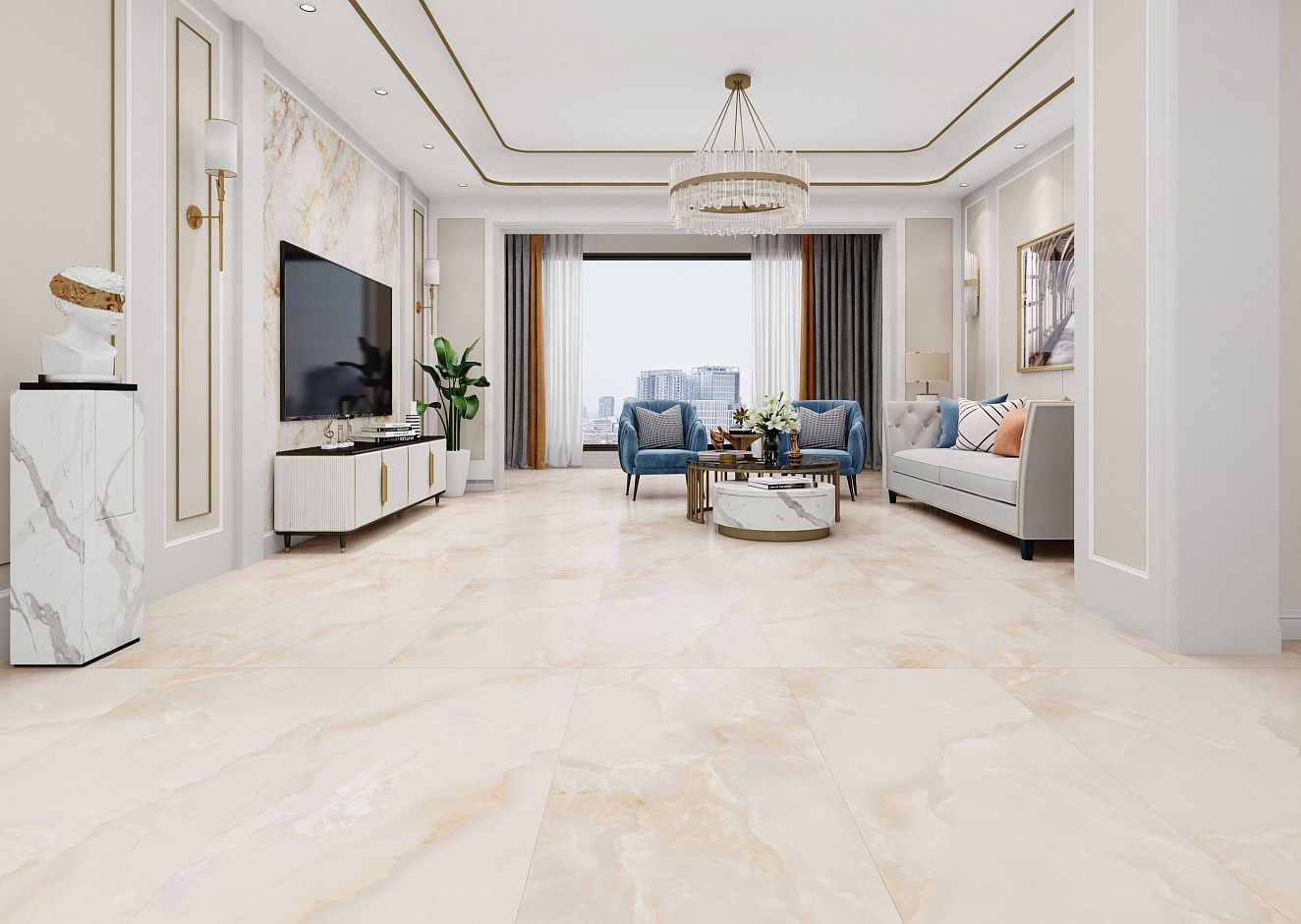 BHY-8001 Onyx Leggero Semi-Polished 600x1200x10 Basconi Home фото 4