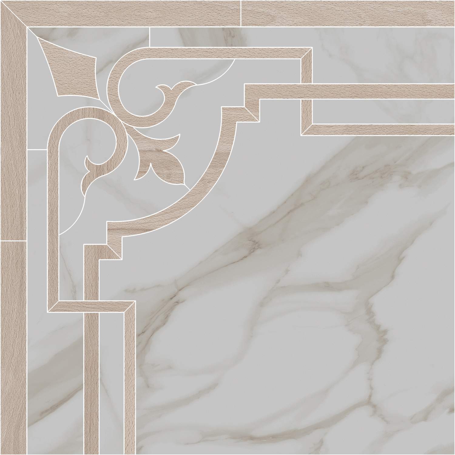 ID117T Декор Карелли наборный 60x60x0,9 Kerama Marazzi