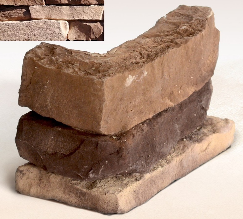 Колорадо 13-05 угловая 50х250(150)х125х30-60 (вариативный размер) Ecostone