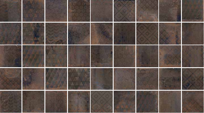 OXIDART PATCHWORK DARK 20x20 Sant Agostino