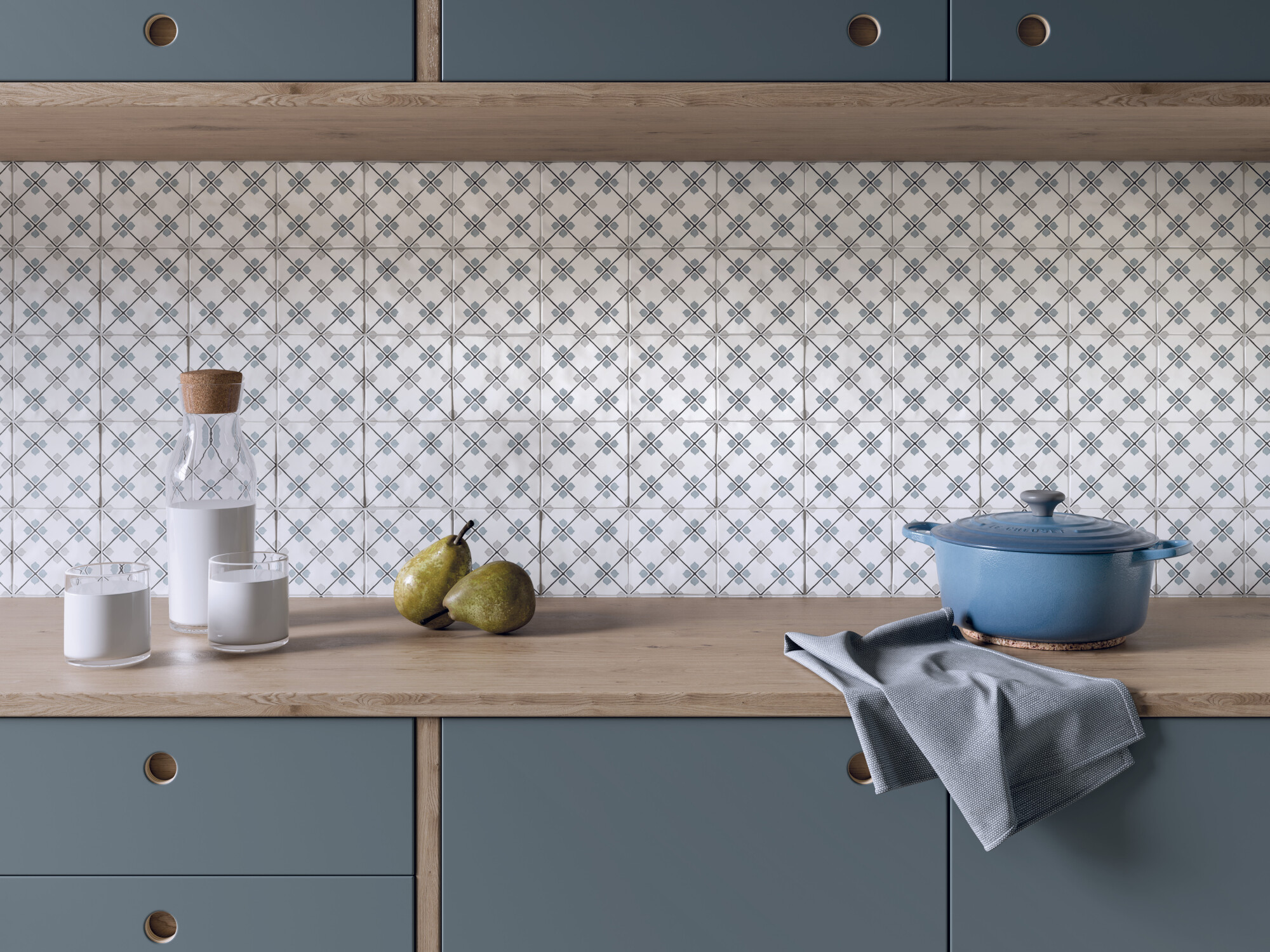 31086 Tanger Blue Garden 12.3x12.3 Harmony фото 17