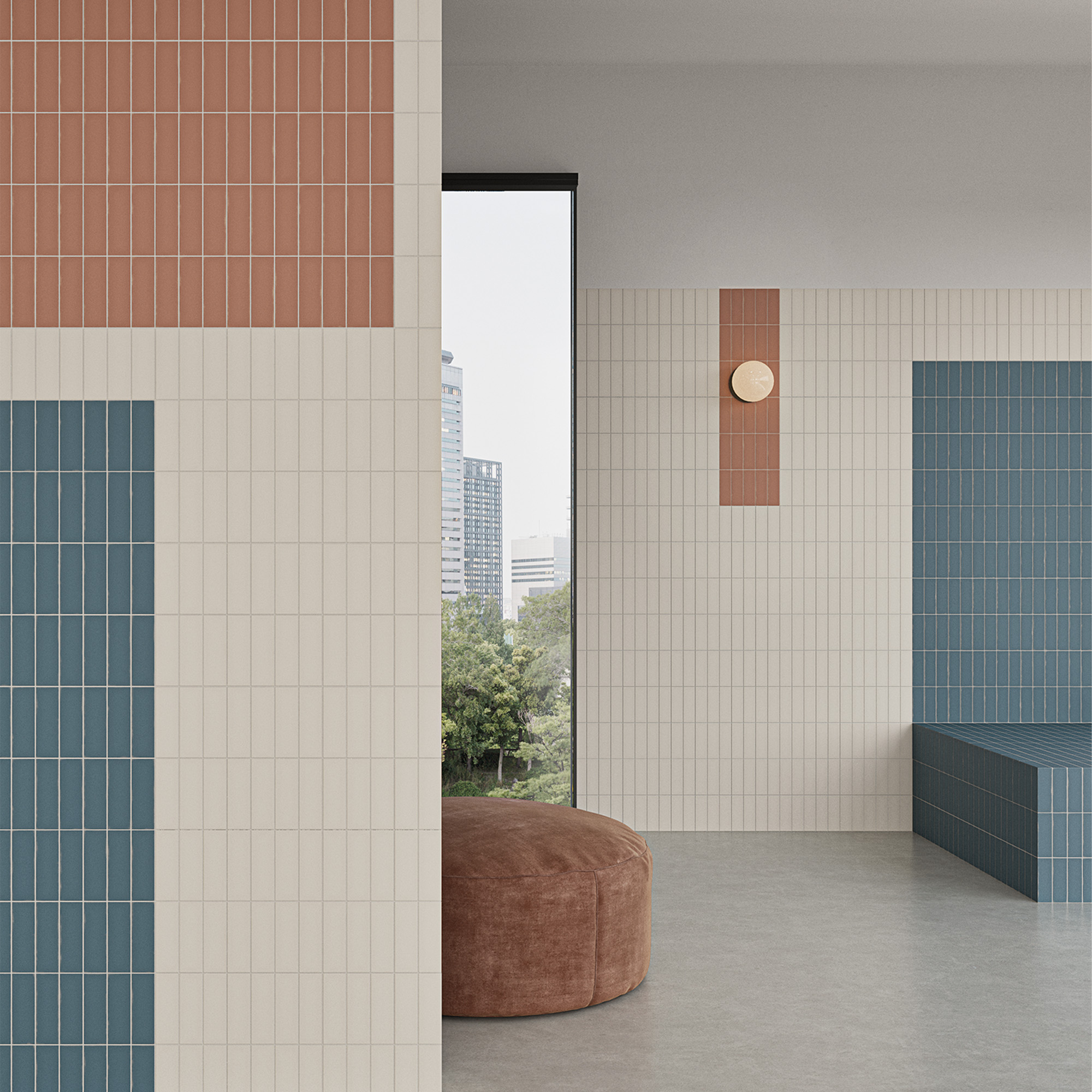 134436 Chalk Ice Grey 4x12.5 DNA Tiles фото 4