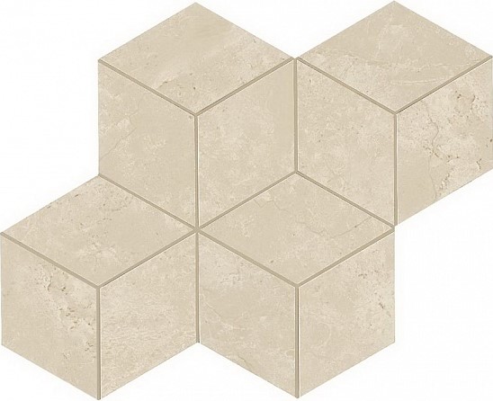 AS2H Marvel Stone Cream Prestige Mosaico Esag. Lapp 30x35 Atlas Concorde