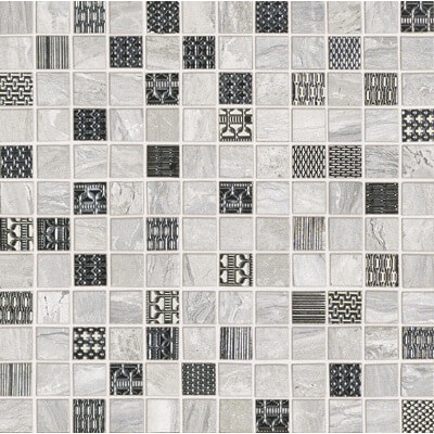 GNMG10 Mix Gem White/Silver 29.1x29.1 Ascot