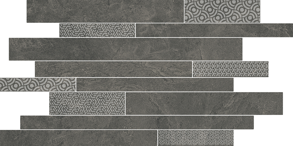 SBM011/SG458520 Ламелла серый темный мозаичный 50,2x25x8,5 Kerama Marazzi