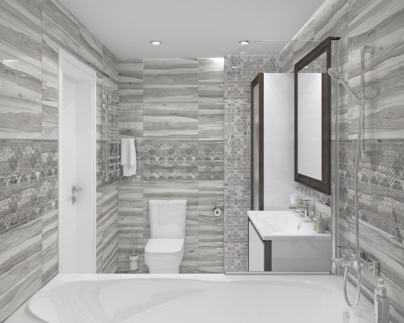 Декор Grace Fancy серый 20х60 Laparet