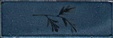 M96W Rice Blu dec Leaf Lux 5x15 MARAZZI Italy