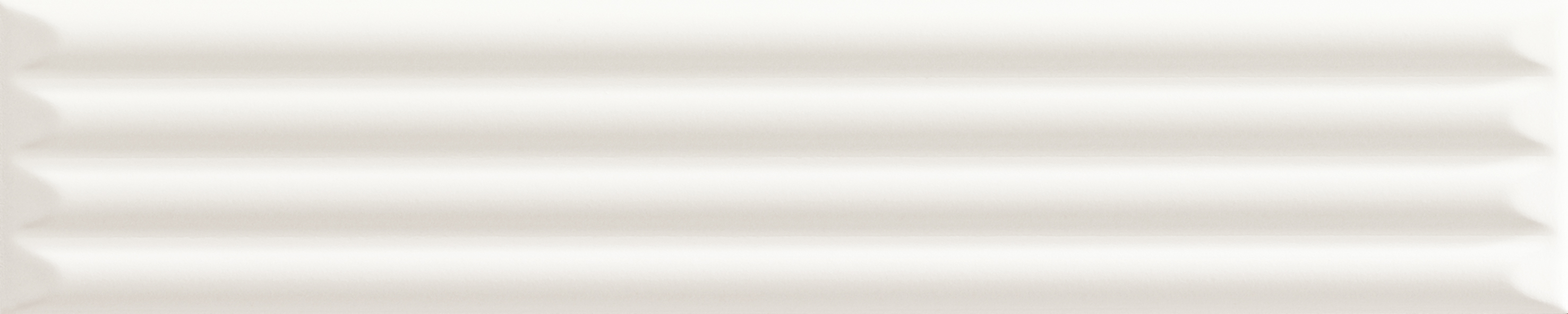 192121 Up Cannettato White Matte 25x5 Ava Ceramica