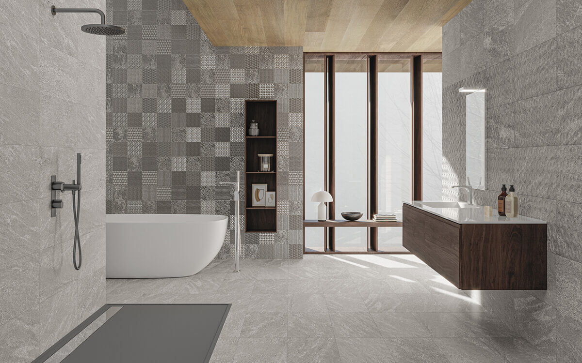 Slate Stone White RC Lap 100x100 Azulejos Sanchis