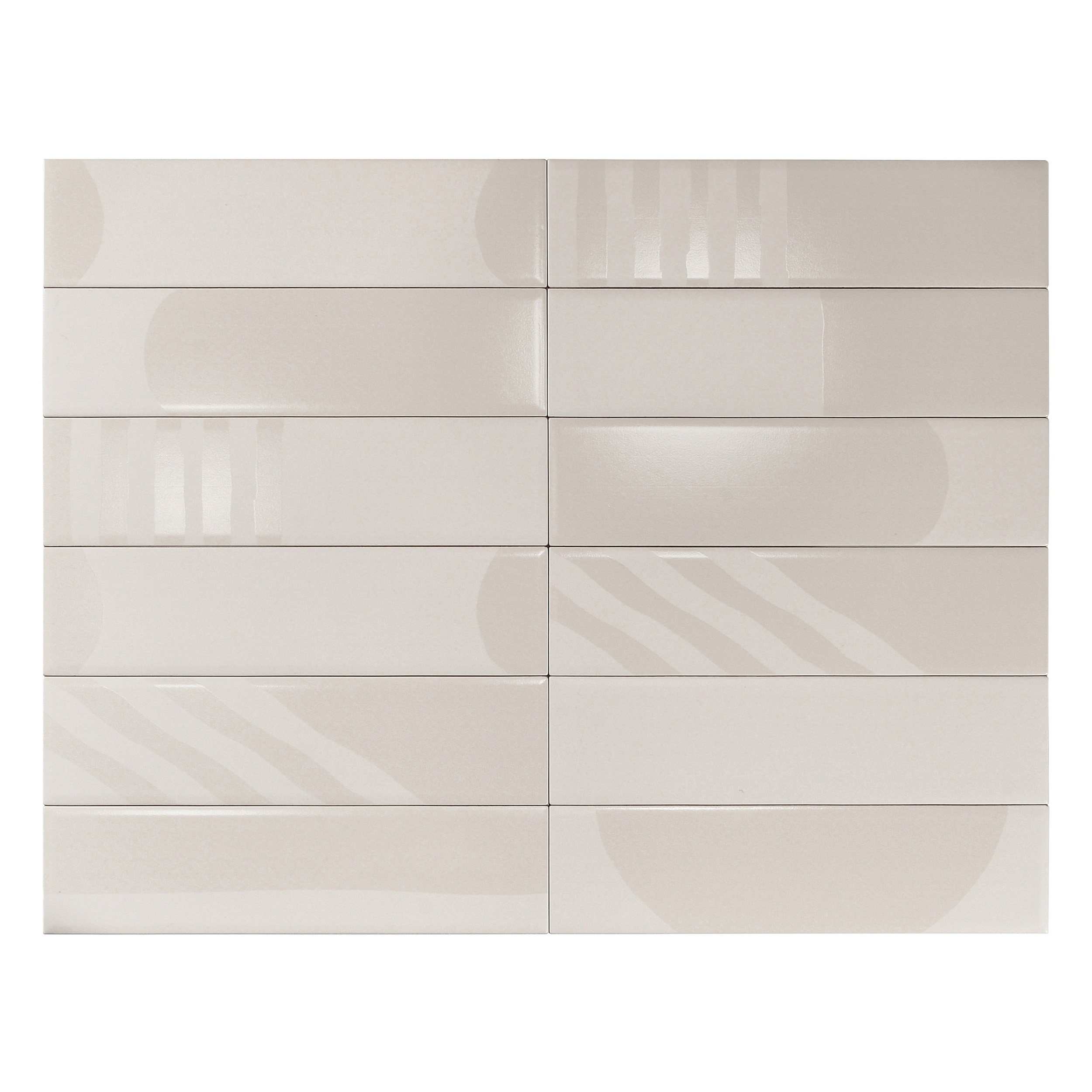 Rivera Milky White 7.5x30 Smile Tile фото 2