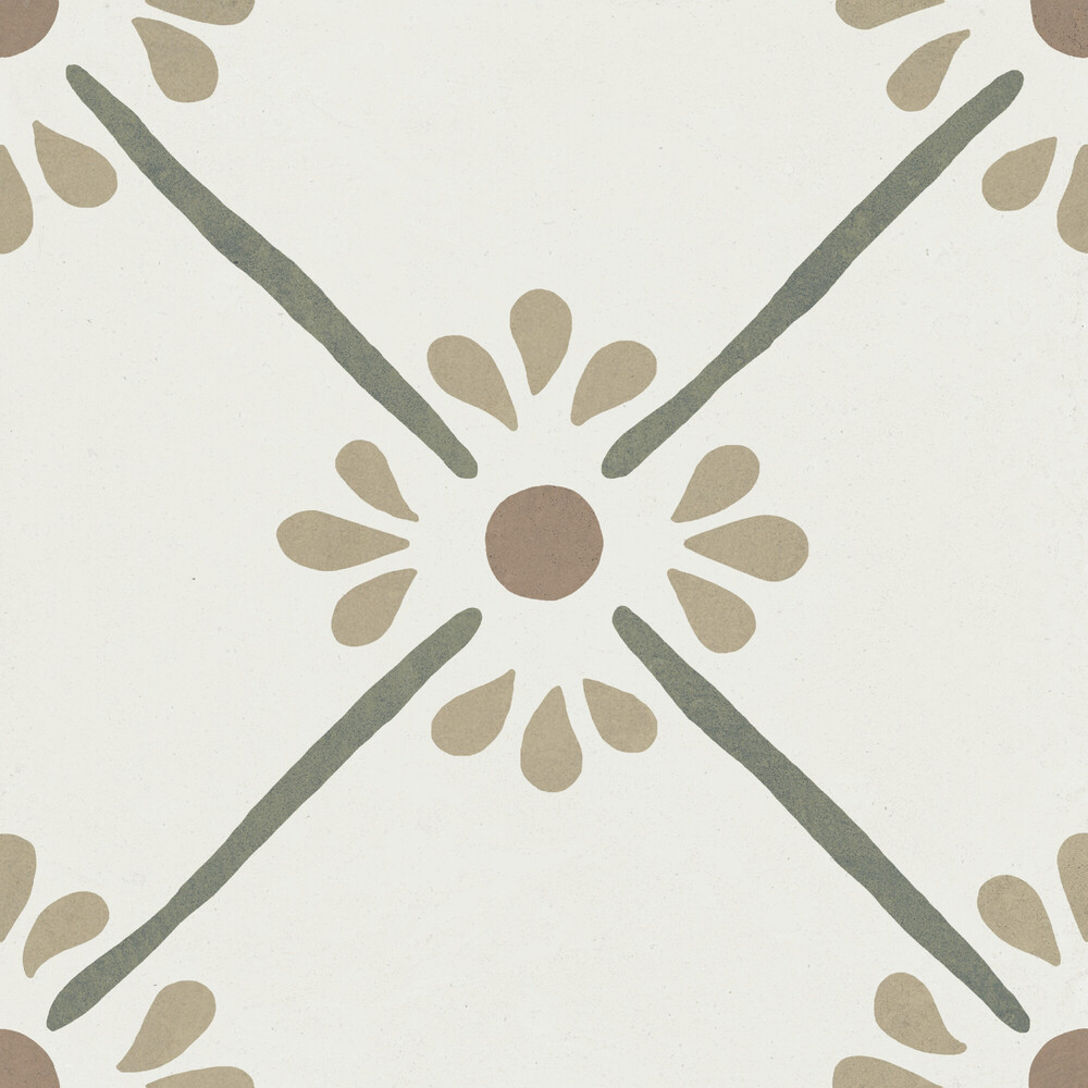 37788 Provenza Green Flower/22,3 22,3x22,3 Harmony