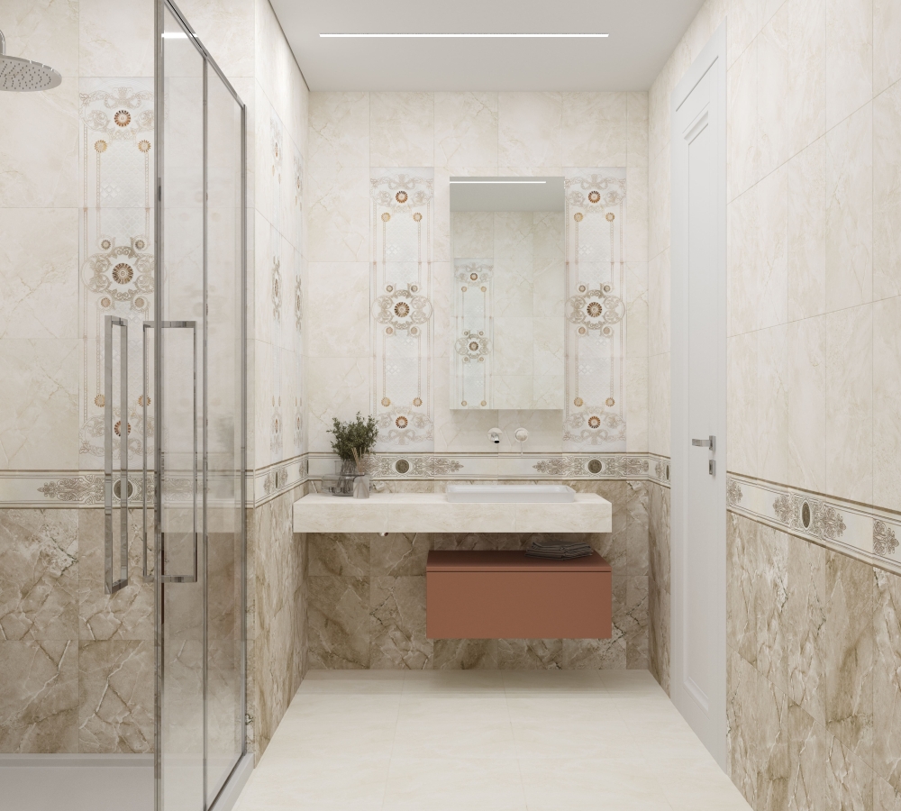 Бордюр Madlen N2 Центр 12х27 Eurotile Ceramica